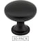 Elements 30-Pack of the 1-3/16" Diameter Matte Black Madison Cabinet Mushroom Knob 3910-MB-30 - alternate 1